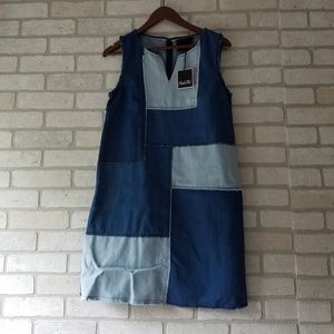 Nanette Denim Patchwork Dress